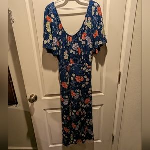 Pinup Couture blue spiderweb dress